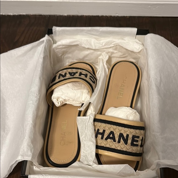 CHANEL Sandals Size 38.5